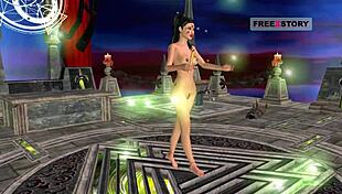 Watch this indian teen strike sexy poses in every position in this 3d cartoon!