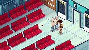 Honeysun Gameplay Part 1 Starts With Redhead Flight Attendant In Cosplay