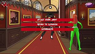 Catch gamer girl paprika with her big tits and monster cock in hentai