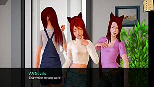 redhead milf with big tits in anime hentai cartoon series episode