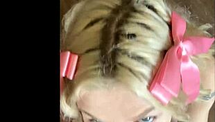 Blonde amateur pickup leads to hot blowjob and facial cumshot