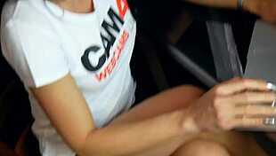 Italian webcam girl with pussy piercing cums in mouth 😋