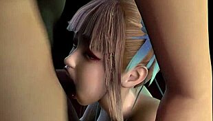 Babe blonde imut 3D ngewe kontol besar orang asing