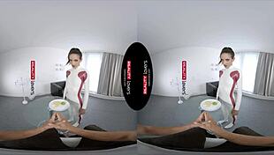 Intense Latex Android Fucks In VR Doggystyle