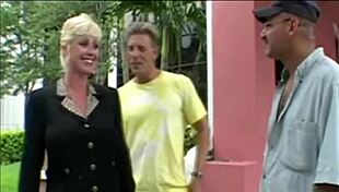 banged milf in a hot 3-some group action 😍