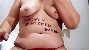 Slut Rips Clothes and Assfucks with Dildo!