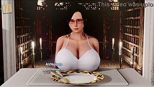 Exploring the inn in this hentai game adventure