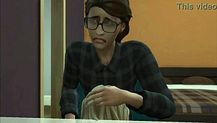 blonde busty mother-in-law passionately fucks her nerd virgin son in 3d hentai