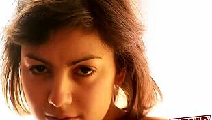 Carla’s Big Tits Shine in Raw Vintage Nude Solo Action