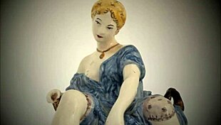 Vintage erotic illustration of antique scenes