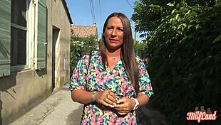 Mila Jeune MILF Tries Threesome With Two Men Part 1