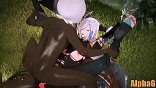 Shenhe in hentai anime adventures.