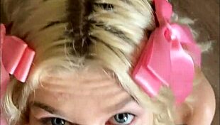 Blonde amateur pickup leads to hot blowjob and facial cumshot