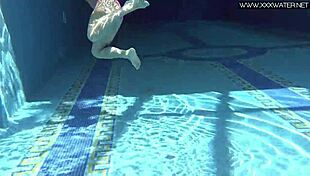 Hot Russian Jessica Lincoln Strips Bikini For Tight Body Show In Pool