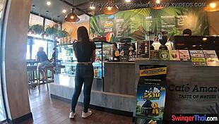 Young thai cutie with big butt gets pounded