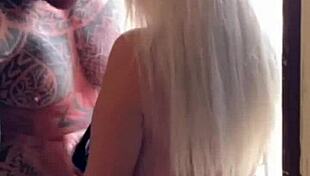 Blondie Fesser Finds Muscular Big Man Who Fucks Her Rough With Wet Pussy And Blowjob