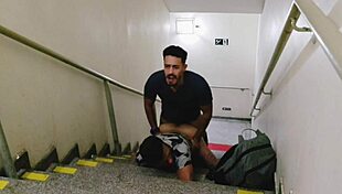 Found guys in shopping stairs encounter.