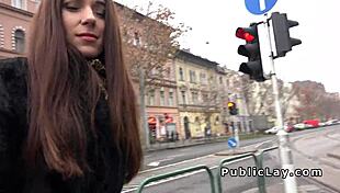 Russian Milf in Public Encounter