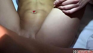 Young petite 18+ amateur gets pussy licked bent over in hardcore pov blowjob missionary session!