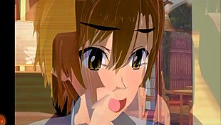 Watch this hentai blowjob in Devil Academy parody