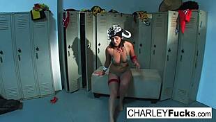 Charley Chase performs lucha libre foot fetish.