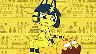 original ankha hentai animation brings cartoon anime to life with erotic scenes