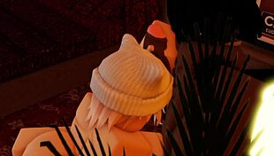 Slut Blows Big Black Cock in New Year Session