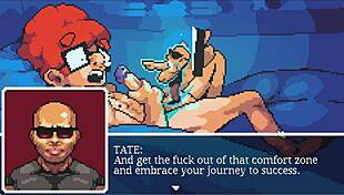 Muscular Girl Sucks Cock After Gym Training In Hentai Game