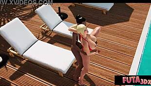 Hot Babe Fucked Hard by Futas