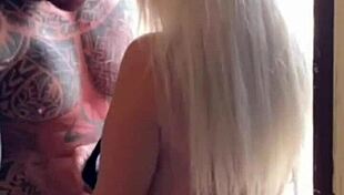 Blondie Fesser Finds Muscular Big Man Who Fucks Her Rough With Wet Pussy And Blowjob