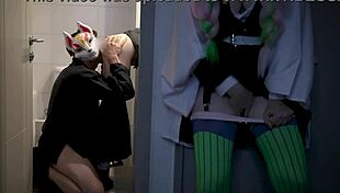 Mitsuri Spies How Tanjiro Fucks Shinobu In The Toilet - Bella Hentaigirl