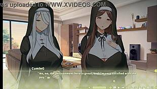 Why did summer clover get fired from the harem hentai game? His giant cock was the reason!