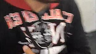 Naughtiness in gym bathroom with sheer guys, adrenaline high!