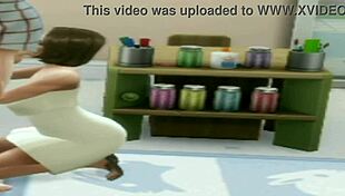 brunette teen deepthroats teacher at lunch