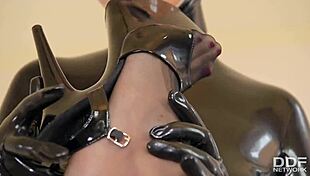 Dominatrix kayla green dominates mary jale with foot fucking