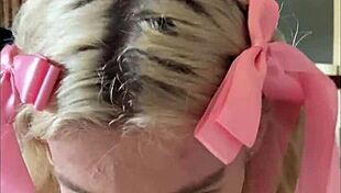 Blonde amateur pickup leads to hot blowjob and facial cumshot