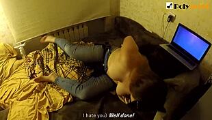 hey, check out this challenge where i fuck my boyfriend without hands, pegging him with foot fetish and rimming