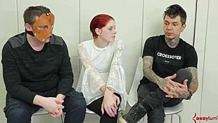 this bound whore is gagging and getting toyed 😈