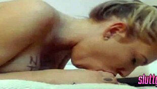 Watch This Hot Blonde Slut Deepthroat Dildo Crazy On Webcam!