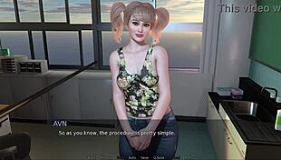 Blonde BBW in Hentai Outfit Lactates While Fucked Hard. Big Tits Drip in 3D Game!