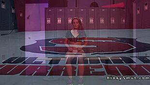 foursome wrestlers anal fisting in lockers