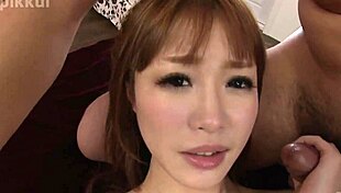 Rin, feel those two men licking your breasts and pussy now