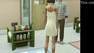 brunette teen deepthroats teacher at lunch