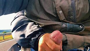 Naughty Hotwife Jerking Off Publicly Until Cum