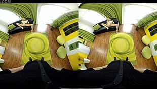 Blonde Karol Lilien bends over for doggystyle in the shower and room.