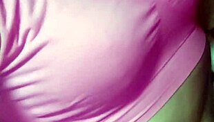 Everyday guy masturbating, showing off his tits in gay context