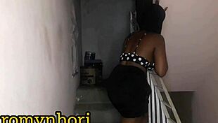 Young couple sneaks in for hidden sex in construction building