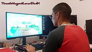 Gamer Friend Rides Big Cock