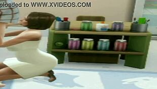 brunette teen deepthroats teacher at lunch