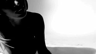 Nikki Benz Wears Fishnet Tights for Solo Masturbation Session